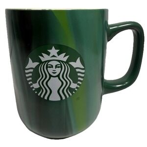 Starbucks Coffee Mug 2022 Green Gradient Logo Cup 15 oz Ceramic New Condition‎